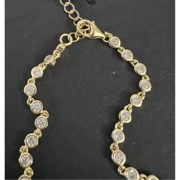 NWOT Rachel Zoe Mother of Pearl Clover Bracelet - Picture 3 of 5